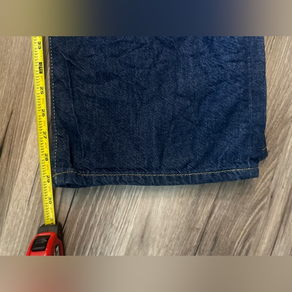 Pilcro Anthropologie Wide Leg Dark Wash Jeans “The Annie” Sz 25 - Picture 8 of 11